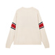Champion champion color-blocking pullover knit sweater for men 24 winter new women's retro sweater warm beige M