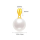 Chao Acer 18K gold pearl pendant as a birthday gift for girlfriend Zhijian XPK33702315 white pearl model with free silver chain