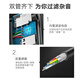 Green-vernetzte Kopfhöreradapter-Typ-C bis 3,5 mm Audio-Datenkabel USB-C-Konverter aufladen und Songs 2-in-1 für Xiaomi 10/9 Huawei Mate40pro geeignet