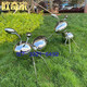 Stainless steel mirror ant sculpture modern creative metal outdoor garden landscape abstract simple decoration ornaments Type A Deposit