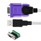 力特（Z-TEK）USB转RS485/422串口线 电脑串口调试工具485转usb通讯线232转换器 5米【FTDI芯片】ZE724