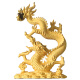 莫尼森  MOREISAN镀金金龙摆件工艺品生肖龙吉祥物摆放老板办公室客厅装饰定制礼品 龙腾四海(加大号)