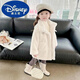 
Disney girls winter jacket new baby girl winter style warm long fur children new winter clothes trendy gray long fur jacket 120
