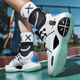 LINBUXAN badminton shoes for men in summer 2024 new lightweight comprehensive speed non-slip shock absorbing sports volleyball shoes 8599 Marshmallow 42