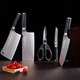 十八子作刀具套装菜刀组合 内嵌磨刀器 匠印六件套刀S2108【精美彩盒装】