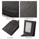Libellule rouge [Couche supérieure Cowhide] Boîte de portefeuille courte Portefeuille portefeuille pour hommes Portefeuille multiple par carte portefeuille masculine noir