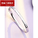 Huiyoulan platinum bracelet for women pt950 platinum bracelet laser oval imperial concubine semi-solid bracelet simple bracelet gift Chinese Valentine's Day gift Christmas gift platinum rhombus bracelet 52mm, about 9.04 grams, width 4.3mm