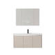 Youguan Space Creamy Aluminium Salle de bain salle de bain salle de bain en céramique pour lavabo intégré armoire de lavabo à lavabo de salle de bain