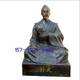 Sculpture of Sun Wu, the sage of war. Ancient Wu Zixu, sage of war and strategist of all ages. Statue of strategist Sun Tzu. Customized ornaments. Sitting statue. Dingjin.