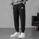 Pantalon adidas pantalon masculin pantalon sportif 2025 pantalon en tricot de printemps et pantalon lâche pantalon décontracté noir gk9226 fermeture du pied en tricot l recommandé 155-175jin [Jin est égal à 0,5 kg]