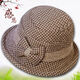 Roasted summer middle-aged and elderly hats for women in autumn and winter mother woolen top hat thickened grandma cloth basin hat spring and autumn casual fisherman hat khaki (wool style) equal size
