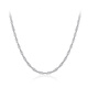 DRJEFUN18 necklace pt950 platinum necklace female plain chain chain clavicle chain neck chain single chain without pendant for girlfriend platinum O-shaped chain 40cm