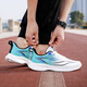Zapatos deportivos guerreros para estudiantes para hombres zapatos de carrera al aire libre zapatos casuales ligeros zapatos para hombres wxy (za) -3291 blanco, azul y amarillo 42