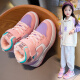 Huangling (HUANGLING) sports shoes for girls and children, winter velvet shoes, high-top new girls' Northeast cotton shoes, baby AJ running shoes, pink JD70929 code