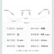 韩聚（HANJU）无框眼镜男可配近视度数防蓝光变色超轻纯钛无边框眼睛女平光镜架 银色12123款 升级1.61 MR-8加硬防辐射镜片