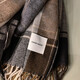 Miao Yijia scarf men's scarf winter new trend warm student couple scarf Korean birthday gift for boys brown plaid men's scarf