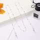 FESETE glasses chain hanging neck for women glasses chain glasses hanging neck rope fashion sunglasses reading glasses beaded chain silver