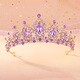 End of the World Crown Tiara for Children Princess Pink Girls Crystal Hair Accessories Baby Birthday Hair Crown Girls Performance Hairband Hair Gold Pink Diamond Crown 1 pc