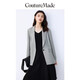 VEROMODA suit new elegant temperament commuting loose solid color long-sleeved jacket for women E06 Zhigeng green 165/84A/M