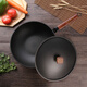 Oaks iron pan wok non-stick pan household gas stove three-piece set wok pan frying pan soup pot set pan less oil smoke wok + frying pan + soup pot