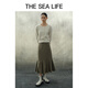 
THE SEA LIFE skirt for women Ou Hai Yisheng A-line skirt high waist fish tail skirt autumn and winter new style 13116 brown L