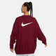 Nike (Nike) Sweatshirt Frühlings- und Herbst-New Sportswear Stricker Top Student Round Hals Pullover Fv8444-677 Dunkelrote Innenfutter m