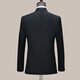Hengyuanxiang High-end Wool Suit Men's Suit Jacket Autumn and Winter Business Suit Suit Men's Wedding Dress Formal Workwear Navy Two Buttons Bilateral Slits