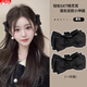 Zushange black bow princess head small catcher female hairpin elf ear bangs clip hairpin behind the ear side clip headdress princess head catcher black pair