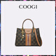 COOGI bag women's bag light luxury brand hand-held tote bag women's crossbody bag Valentine's day birthday gift to girlfriend wife coffee color direct delivery Kyokura