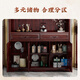 Champion Wood Language Rosewood solid wood sideboard and wine cabinet integrated wall cabinet new Chinese style living room high cabinet storage storage cabinet 1.42 m sideboard