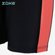 Zoke (Zoke) Children's Swimsuit, the male and female children's flat -sleeved short -sleeved swimsuit 115604419 black/fluorescent red 12