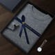 Mushi Herbst- und Winter -Herren -Kaschmirpullover 100% reine Kaschmirpullover Herrenrunde Nacken Feste Farbgestricke Basishemd PL014R100 Gao Ya Camel L.