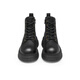 Tianmeiyi Frauenstiefel dicker alleinerer britischer Retro Sechs-Loch-Kurzstiefel für Frauen Martin-Stiefel modische Frauenschuhe KDX06DD4 Black (Samt) 37