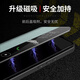 Yinwei geeignet für Huawei Mate60pro Mobiltelefon Fall Mate70 Magnetic Flap Mate60 Protective Case Mate70pro Bracket Neue Voll-Inclusive-Anti-Fall-High-End-Geschäftsleute und Frauen [Dan Black] Flip-Klappen-Stent-Modell aufgerüstet Magnetic Huawei Mate60Pro