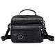 Coole Känguroo -Umhängetasche Herrenleder vertikaler Business Crossbody -Tasche für Männer lässig Cowhide Outdoor neuer Stil tragbarer Rucksack Trend Black 719