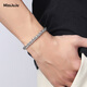 Miss JuJu Platinum Bracelet Men's pt950 Platinum Bracelet Men's Personalized Round Twist Pattern Broad and Thick Bracelet (Customized) 41g Length 20cm Thick 6.2mm More return less supplement