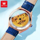 Swisss Swisss Swisss Swiss Watch Watch Женские механические часы Полностью автоматические водонепроницаемые светящиеся женские часы Hollow Diamond Set Watch Olevs-6636-голуба