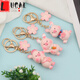 LUCALY pig little butt keychain girl heart internet celebrity keychain cute pink pig doll female Korean version bag pendant creative trendy gift bag pink pig