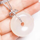 Fat Donglai's platinum buckle safety buckle 18k gold clip buckle Buddha Jade Jade Silver Clip Necklace Connection Style 1 White Gold