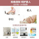 洁丽雅老人防滑拖鞋女士夏季室内家居家用浴室洗澡防摔软底老年人凉拖鞋 黄蓝 38-39 【适合37-38码】