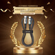 
Beisi Apple data cable PD fast charging cable 20W charging cable suitable for iPhone14/13/12ProMax/xs mobile phone car with night light knitting length 2 meters black