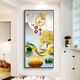 Pintura decorativa del porche de Mohu Pintura vertical de porche simple Puerta opuesta Mural Corredor Nordic Corredor Inicio Home y Fugui 12149 Porcelana de cristal de alto transparente-Marco negro 90*180 Customizado Customizado