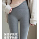 KJ Shark Pants Women's Autumn and Winter School Uniform Artifact High Waist Tight Leggings Plus Velvet Thickened Cotton Warm Pants Dark Gray Medium Thick Lamb Velvet Suitable for 0-15 Degrees M Recommended 90-110 Jin Jin equals 0.5 kg