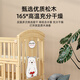 Angi bébé berceau en bois massif lit de bébé sans peinture épissage grand lit multitifonctionnel nouveau-né BB shaker lit d'enfants mobiles + tapis marron + couronne cinq pièces trésor de dragon beige chanceux