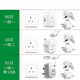 Bull British Standard Conversion Plug Switch2 Hong Kong Version Britischer Britisch -Standard -Adapter in Übersee Reisekonverter Hong Kong und Macao Conversion Head China Hong Kong Singapur Malaysia UK Britische Standard L07E China Hongkong Nutzung