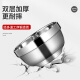 Guangyi stainless steel bowl household thickened insulated bowl rice bowl noodle bowl soup bowl large 6-pack anti-scalding and fall-resistant GY7576