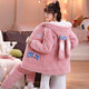 Fengteng Shijia Pyjamas Dreischicht verdickter Baumwollkorallen-Samt warme süße und niedliche Herbst- und Winter-Heimanzug mittelgroß 9901 Pink L (vorgeschlagen 160-165 cm/90-110jin [Jin gleich 0,5 kg])