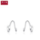 Chow Tai Fook PT G&W Series True Me-Simple PT950 Platinum Earrings Birthday Gift PT160370