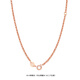 DL 1998 Fat Donglai same style Chopard chain 18k gold necklace K gold women's color gold au750 rose gold platinum clavicle chain element 18k rose gold Chopard chain (length 50+5 can be adjusted 3.08g