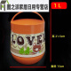 Abdt Glass Inner Douleur Isolation Boîte à lunch Bouteille de seau Ultra-Long Isolation portable Pot Pot Étudiant Double-couche grande capacité 9734 Orange 1,0 litre + Sac d'isolation à rayures 05 ml